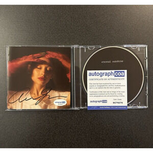 SIGNED Ariana Grande FULL AUTOGRAPH Eternal Sunshine Booklet CD COA ACOA SC79276